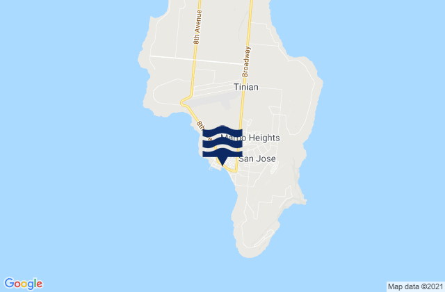 JP Tinian Town pre-WW2, Northern Mariana Islands潮水
