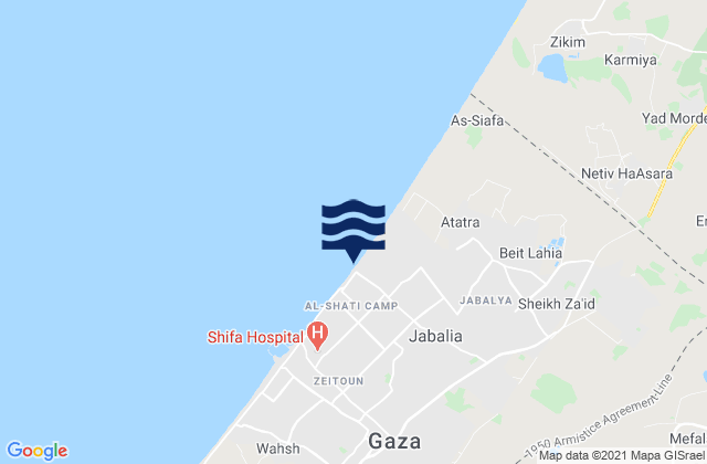 Jabālyā, Palestinian Territory潮水