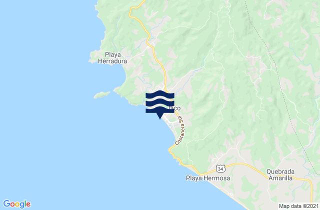 Jacó, Costa Rica潮水