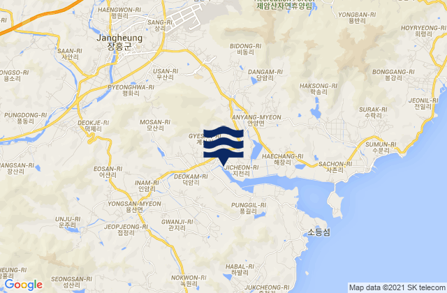 Jangheung-gun, South Korea潮水