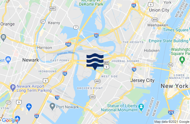 Jersey City, United States潮水