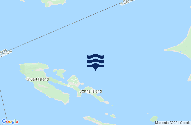 Johns Island 0.8 mile north of, United States潮水