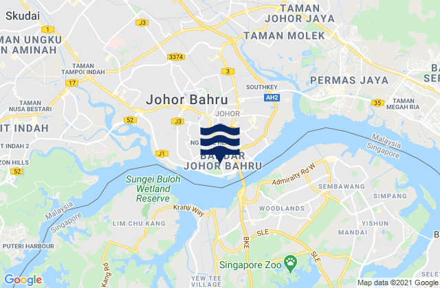 Johor Bahru, Malaysia潮水