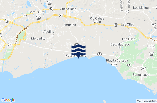 Juana Díaz Municipio, Puerto Rico潮水