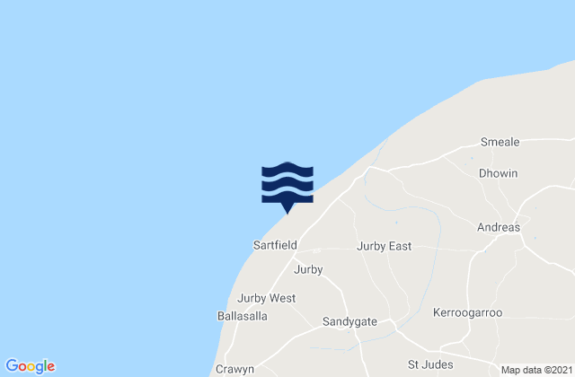 Jurby, Isle of Man潮水