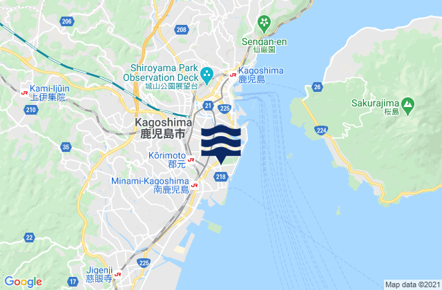 Kagoshima Shi, Japan潮水