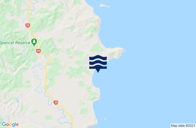 Kaiaua Bay, New Zealand潮水