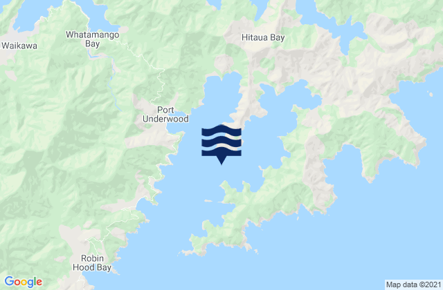 Kaikoura Bay, New Zealand潮水