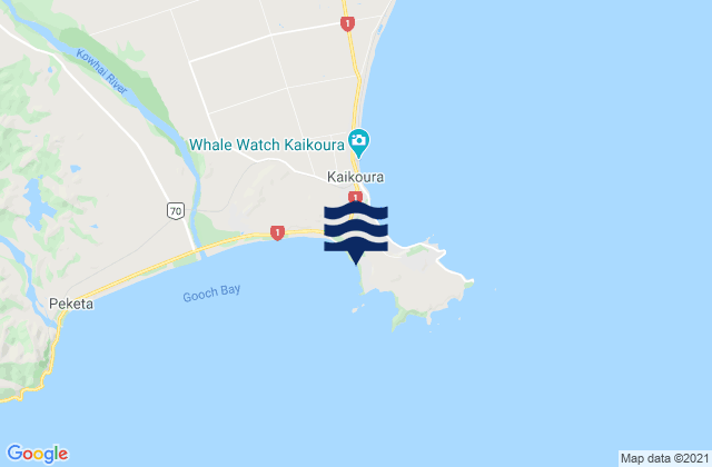 Kaikoura, New Zealand潮水