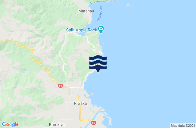 Kaiteriteri, New Zealand潮水