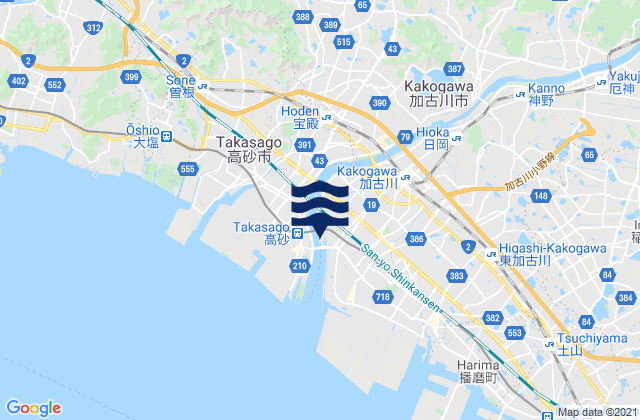 Kakogawachō-honmachi, Japan潮水