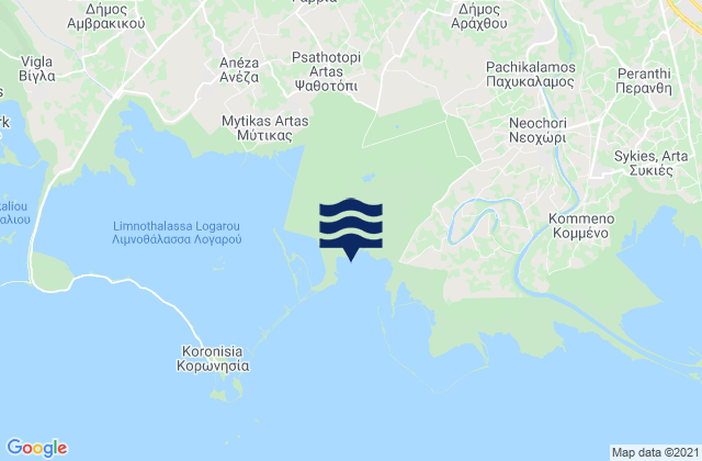 Kalamiá, Greece潮水