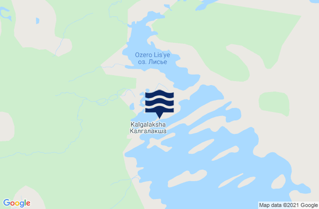 Kalgalaksha Kalgalaksha Bay, Russia潮水