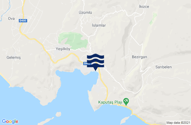 Kalkan, Turkey潮水