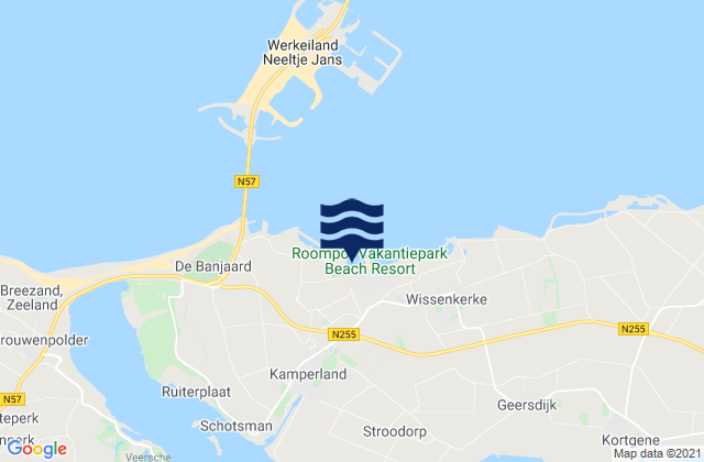 Kamperland, Netherlands潮水