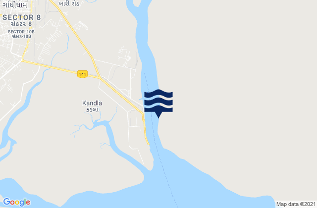 Kandla, India潮水