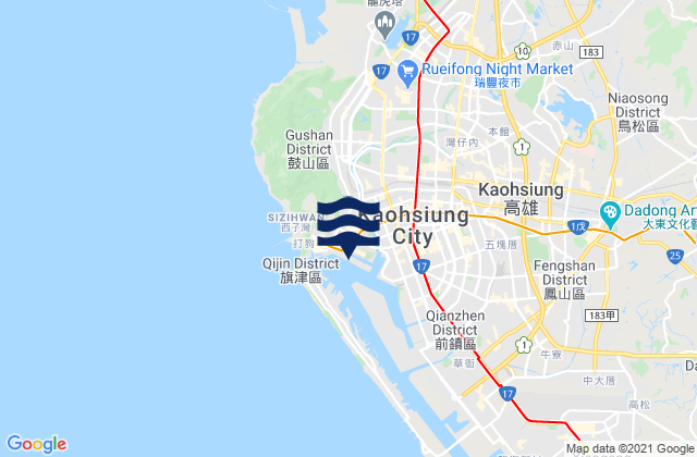 Kaohsiung, Taiwan潮水