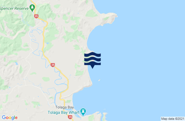 Karaka Bay, New Zealand潮水