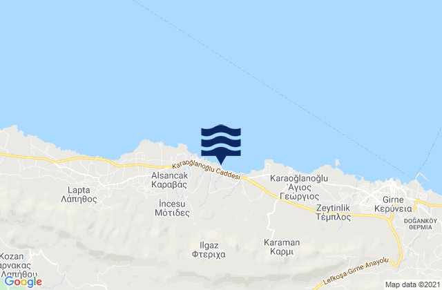 Karavás, Cyprus潮水