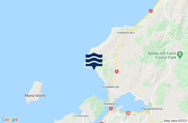 Karehana Bay - Plimmerton Boating Club, New Zealand潮水