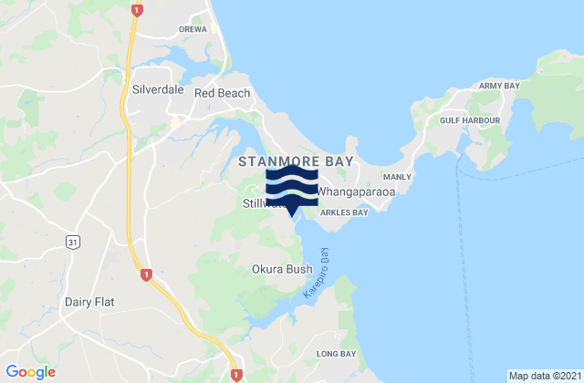 Karepiro Bay, New Zealand潮水
