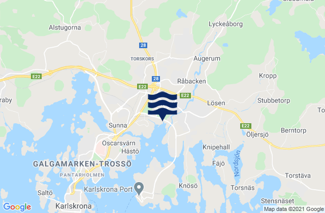 Karlskrona Kommun, Sweden潮水