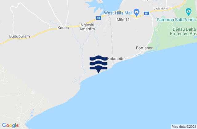 Kasoa, Ghana潮水