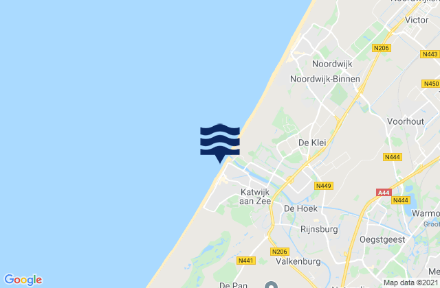 Katwijk aan Zee, Netherlands潮水