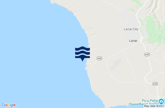 Kaumalapau (Lanai Island), United States潮水