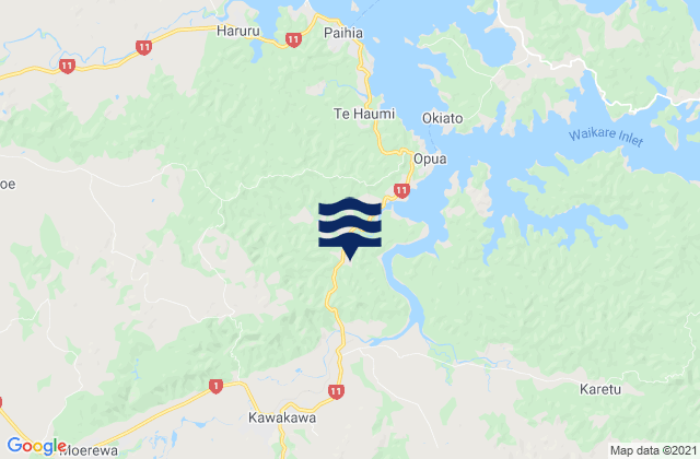 Kawakawa, New Zealand潮水