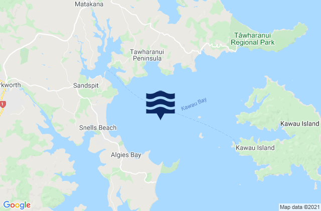 Kawau Bay, New Zealand潮水