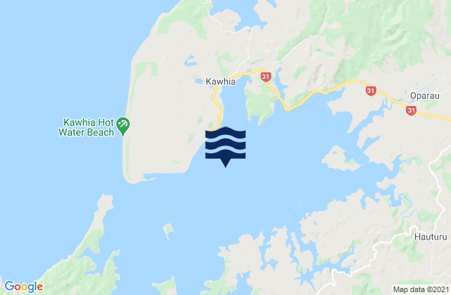 Kawhia Harbour, New Zealand潮水