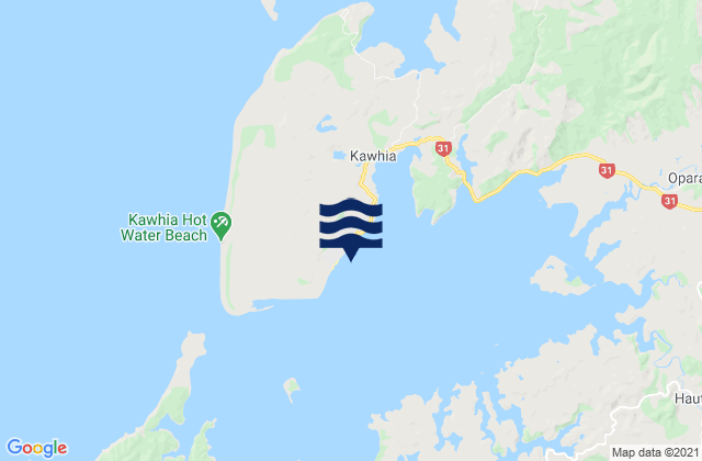 Kawhia, New Zealand潮水