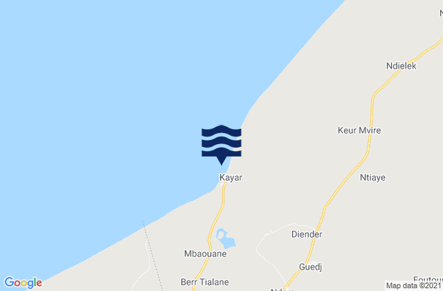 Kayar, Senegal潮水