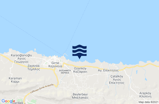 Kazáfani, Cyprus潮水