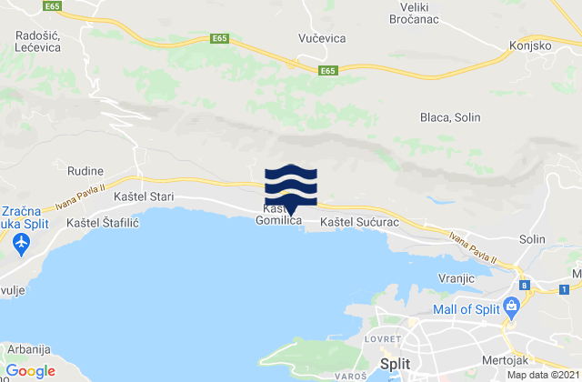 Kaštel Gomilica, Croatia潮水