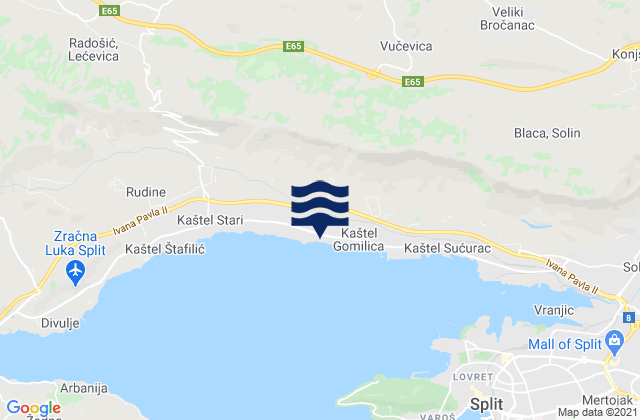 Kaštel Kambelovac, Croatia潮水