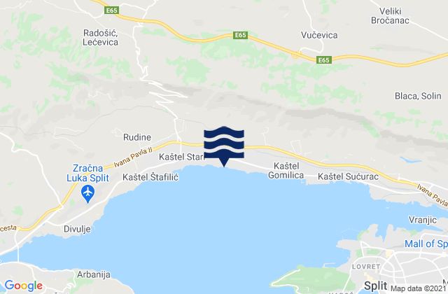 Kaštel Lukšić, Croatia潮水