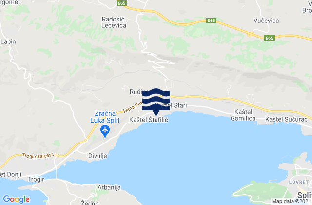 Kaštel Novi, Croatia潮水