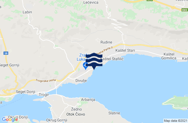Kaštela, Croatia潮水