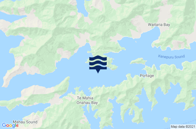 Kenepuru Sound, New Zealand潮水