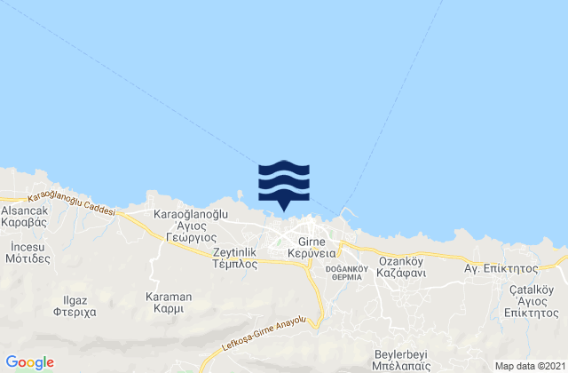Kerýneia, Cyprus潮水