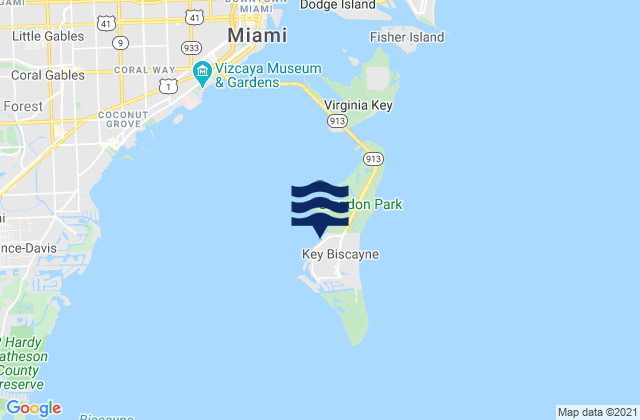 Key Biscayne Yacht Club Biscayne Bay, United States潮水