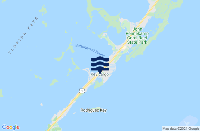 Key Largo, United States潮水