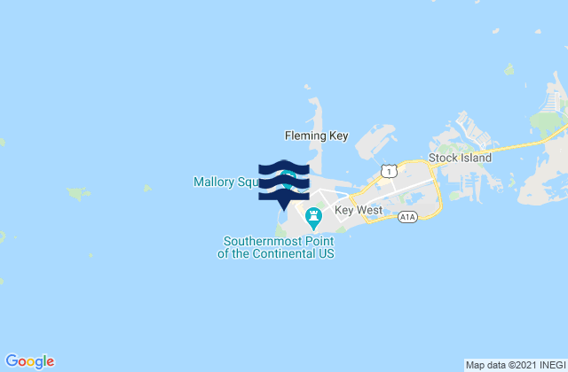 Key West (Naval Base), United States潮水