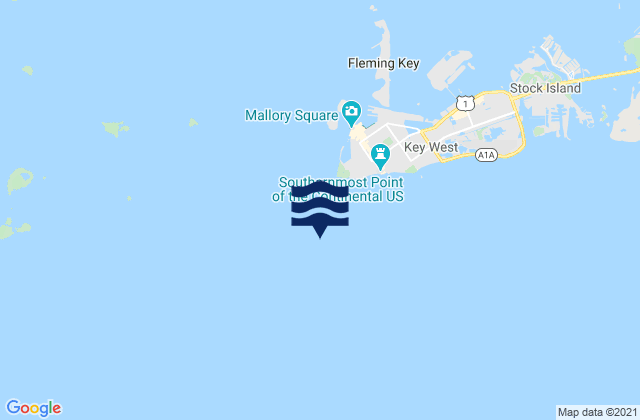 Key West Channel Cut-A Cut-B Turn, United States潮水