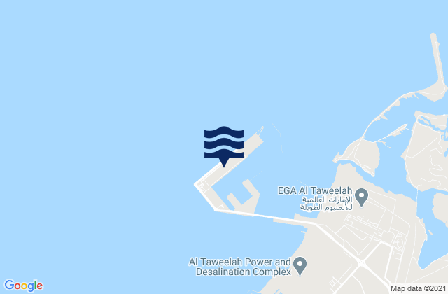 Khalifa Port, United Arab Emirates潮水