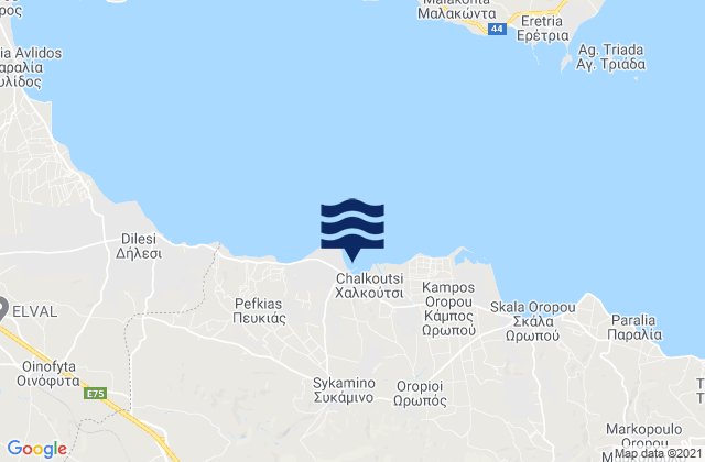 Khalkoútsion, Greece潮水