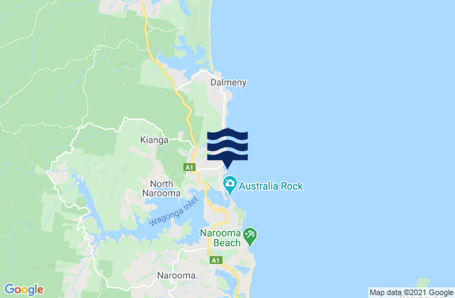 Kianga Point, Australia潮水