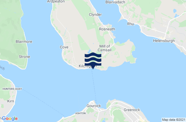 Kilcreggan Bay, United Kingdom潮水